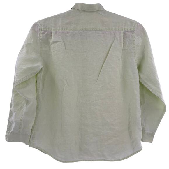 Tommy Bahama Mens XL Light Green 100% Linen Long Sleeve Button Up Shirt - Picture 6 of 6